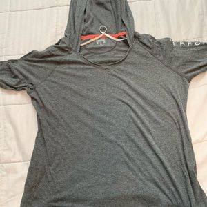 Calvin Klein long sleeve hoodie workout top